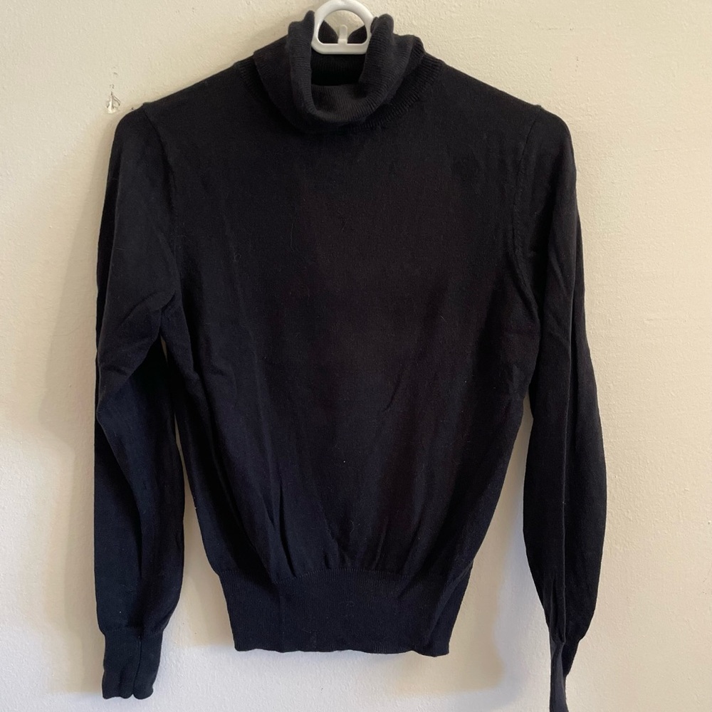 Classic Black Turtleneck Sweater